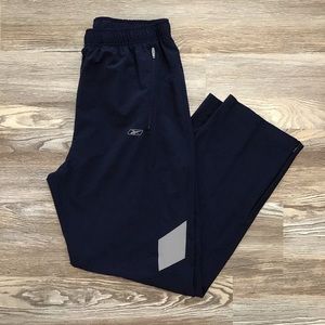 Reebok Blue Track High Rise Athleisure Wind Pants Large